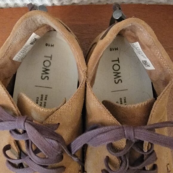 Men's TOMS Chukka Leather Boots Sz 10 - Picture 3 of 4